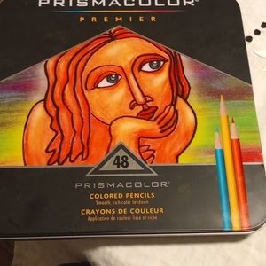 Prismacolor premiere 48 pencil set with one missing very lightly used